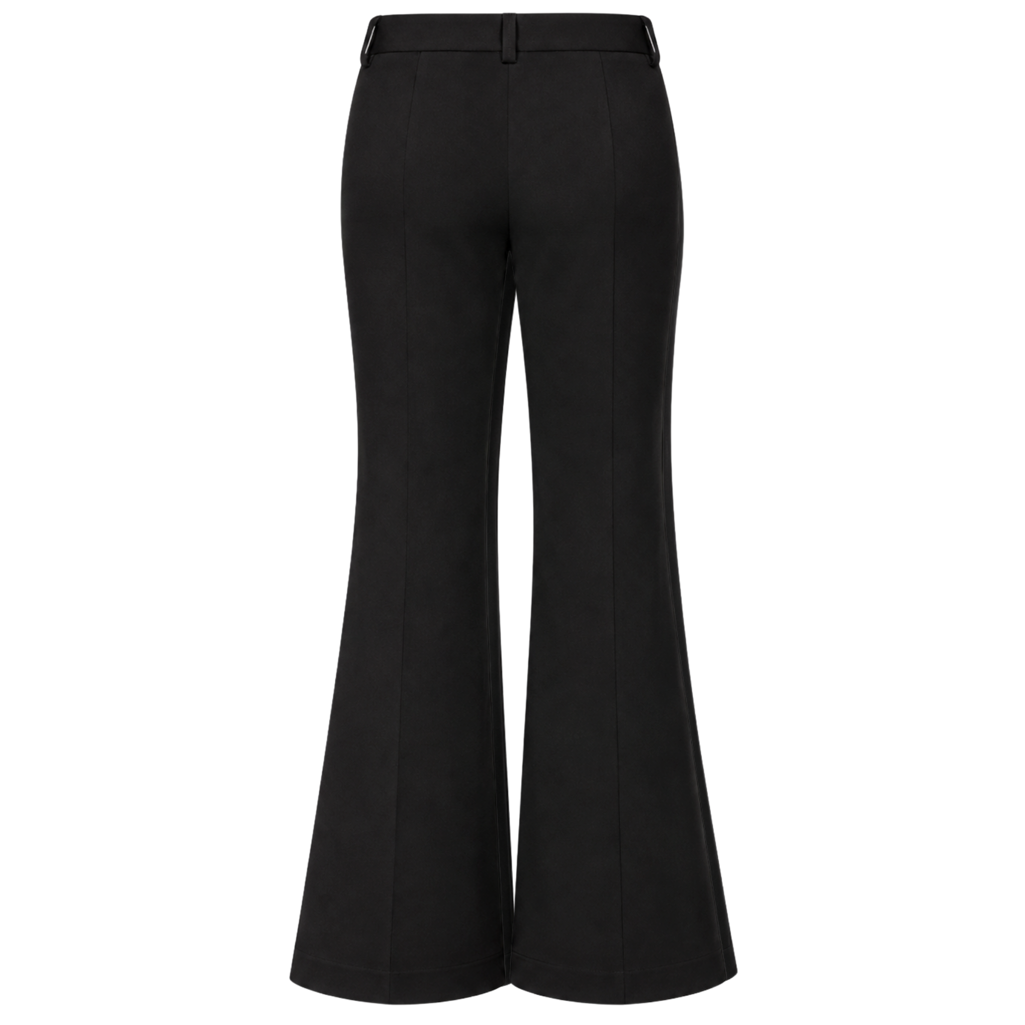 FERMUAR DETAY FLARE COTTON PANTON SİYAH