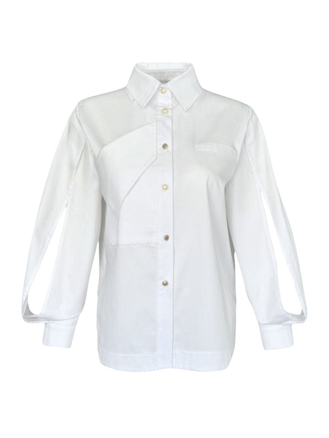 CEP DETAY KOLLARI PENCERELİ GÖMLEK