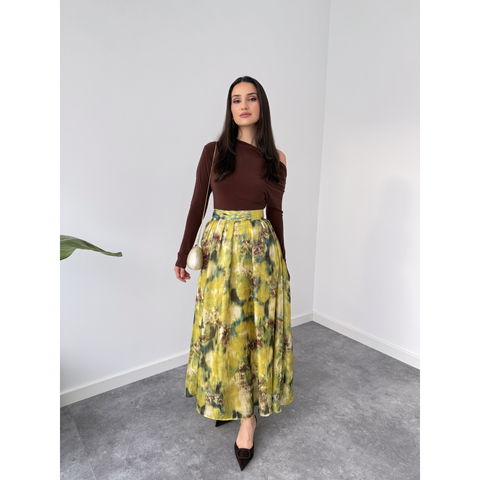 ORGANZE TÜL BATİK DESEN ETEK