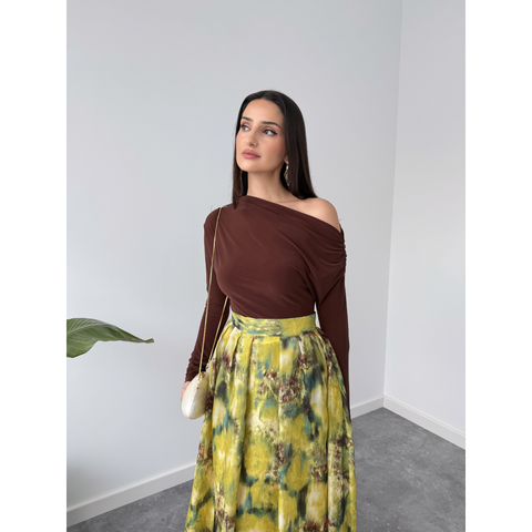 ORGANZE TÜL BATİK DESEN ETEK