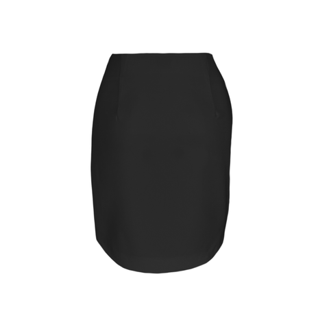 3D ÇİÇEK APLİKELİ ETEK SİYAH