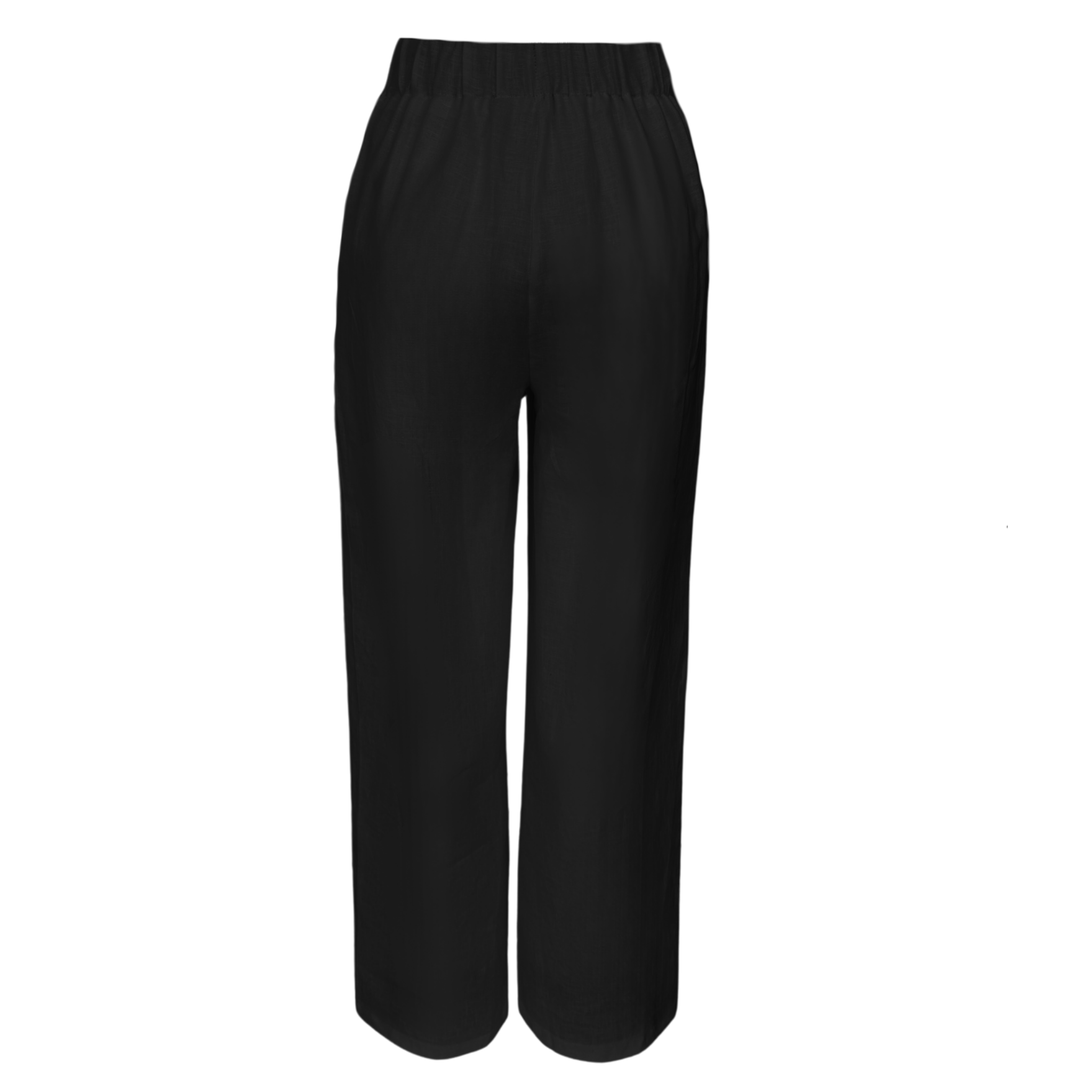 ELSA %100 KETEN PANTOLON SİYAH