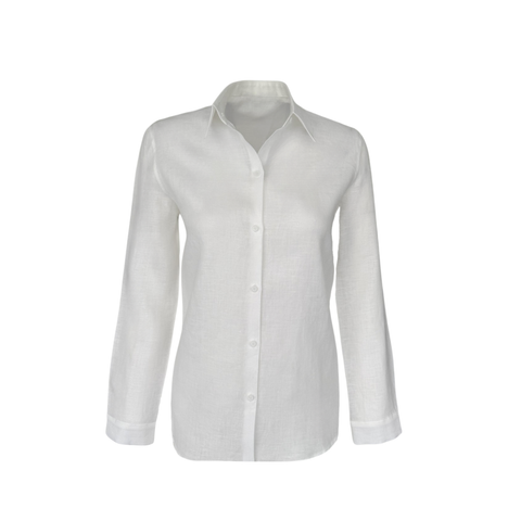 %100 KETEN CLASSIC GÖMLEK EKRU