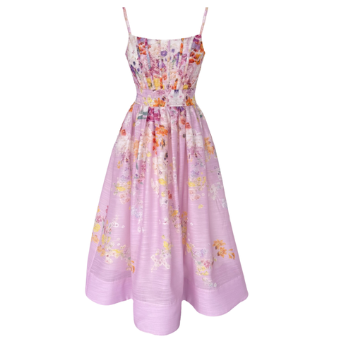 CHLOE FLORAL DESEN ELBİSE PEMBE