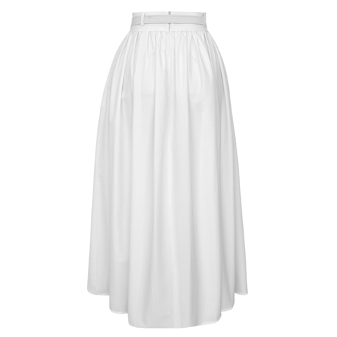 BEL VURGULU KEMER DETAY ETEK BEYAZ