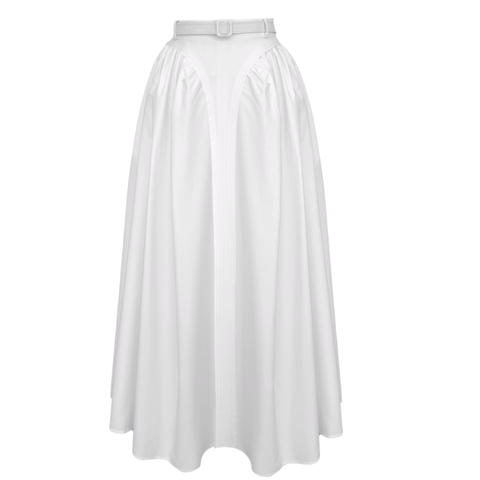 BEL VURGULU KEMER DETAY ETEK BEYAZ