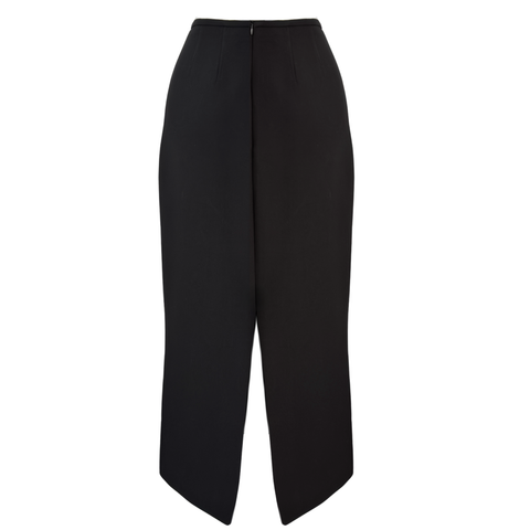 MONİCA YIRTMAÇ DETAY KALEM ETEK SİYAH