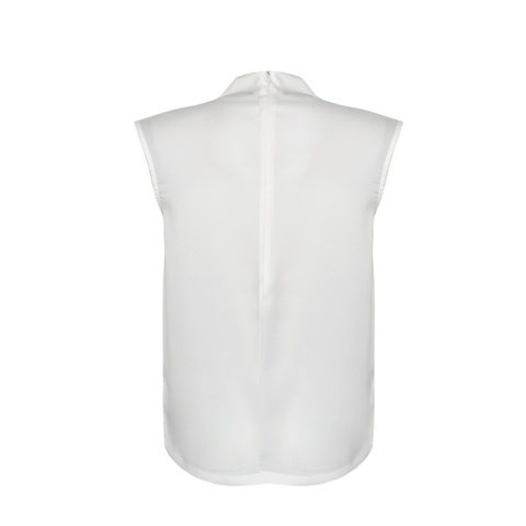 KOLSUZ SATEN BLUZ EKRU