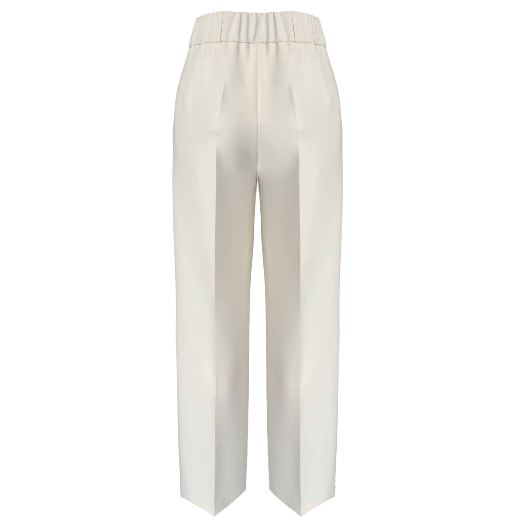 BELİ ARKADAN LASTİKLİ CLASSİC PANTOLON EKRU