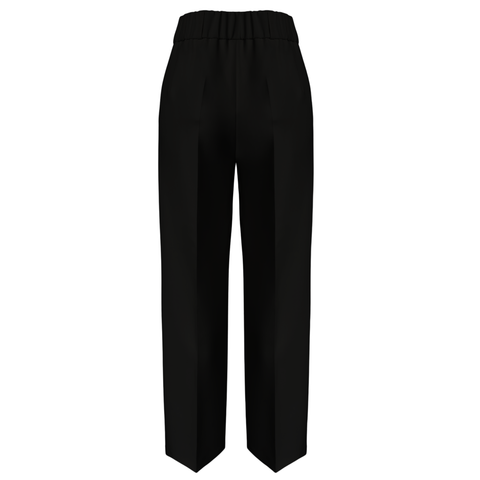 BELİ ARKADAN LASTİKLİ CLASSİC PANTOLON SİYAH