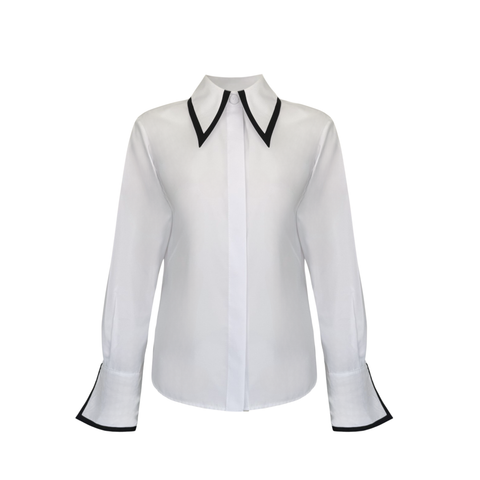 KRAVAT DETAYLI GÖMLEK BEYAZ