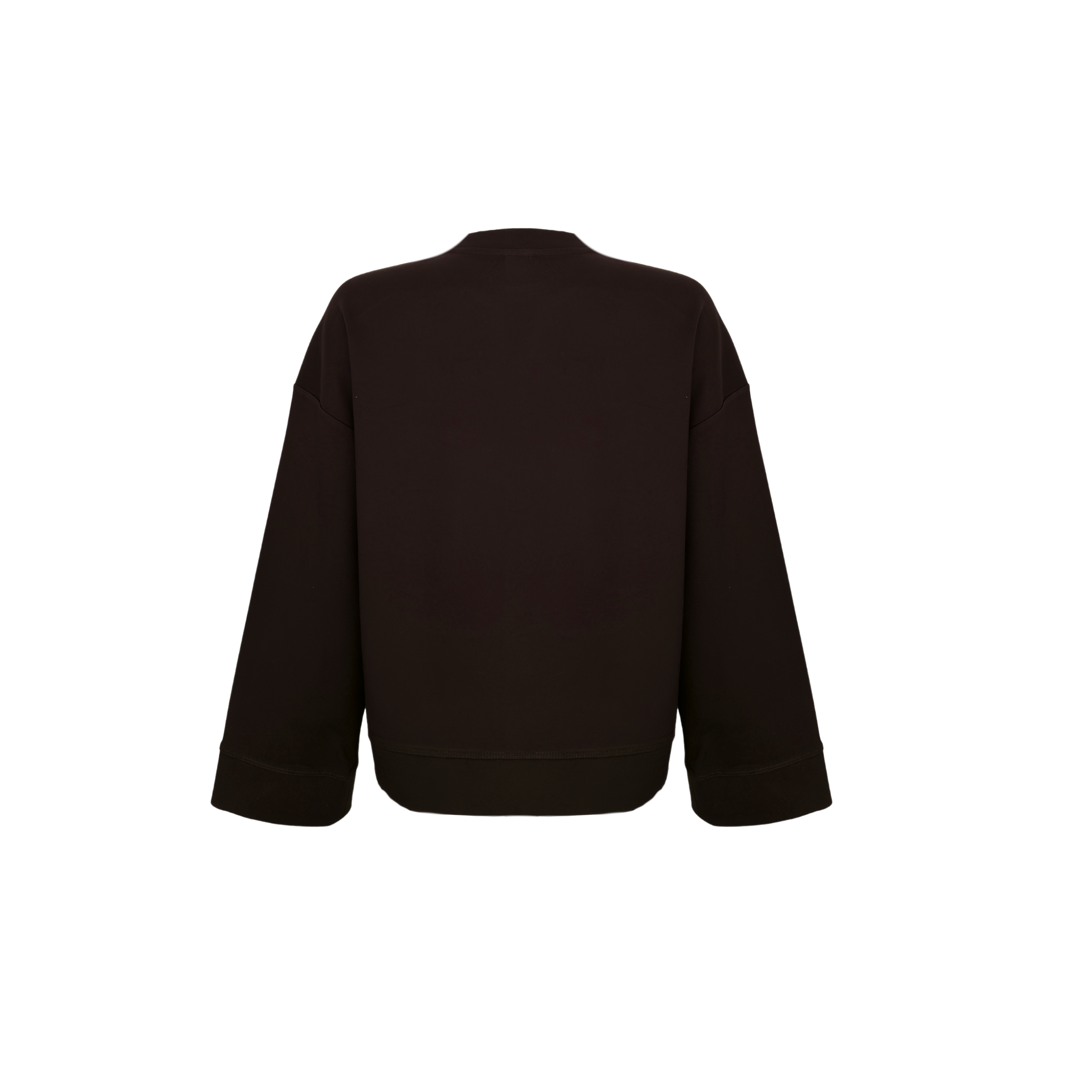 ÇIKARILABİLİR GÜL DETAYLI SWEATSHIRT KAHVE