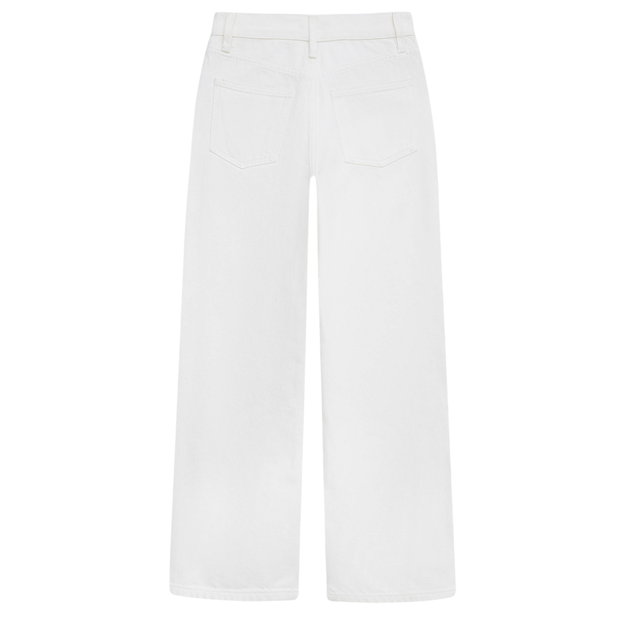 STRAIGHT FİT YÜKSEK BEL JEAN PANTOLON BEYAZ