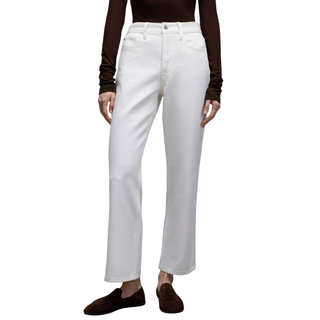 STRAIGHT FİT YÜKSEK BEL JEAN PANTOLON BEYAZ