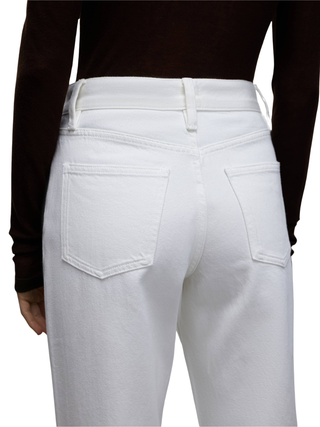 STRAIGHT FİT YÜKSEK BEL JEAN PANTOLON BEYAZ