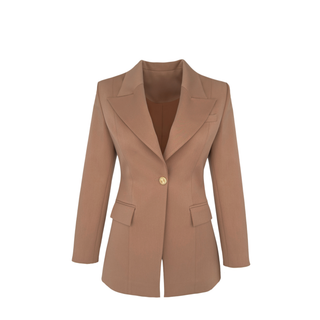 ÇIKARILABİLİR MANŞET DETAYLI TAKIM CAMEL