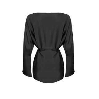 %100 RAYON SATEN IŞILTILI TAKIM SİYAH