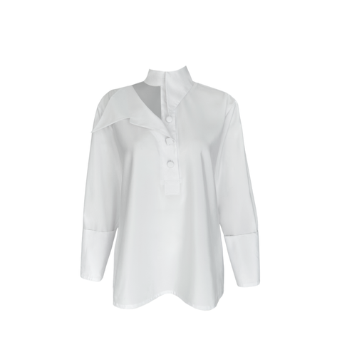 YAKASI PENCERE DETAYLI TASARIM BLUZ