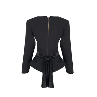 KRUVAZE MODEL YANDAN AKSESUAR DETAYLI TAKIM SİYAH