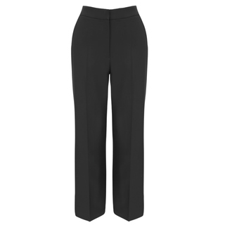 SATEN YAKA DETAYLI TAKIM SİYAH