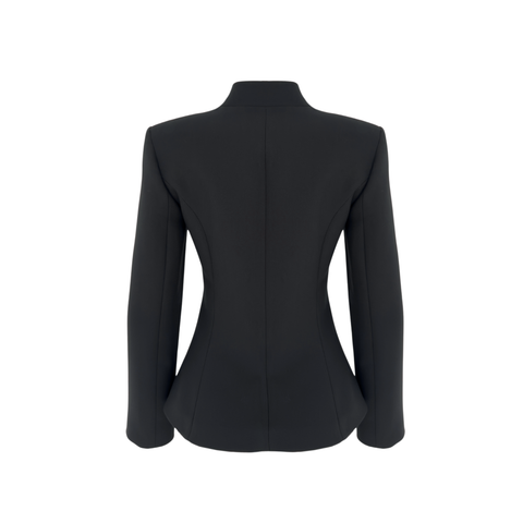 SERENA NAKIŞ DETAY CEKET SİYAH