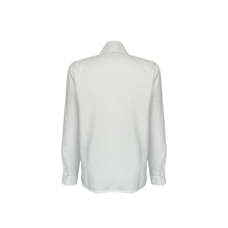 KONTRAST FULAR DETAYLI TASARIM GÖMLEK BEYAZ