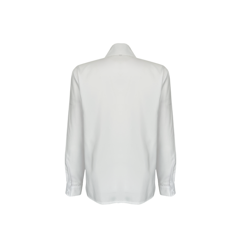 KONTRAST FULAR DETAYLI TASARIM GÖMLEK BEYAZ