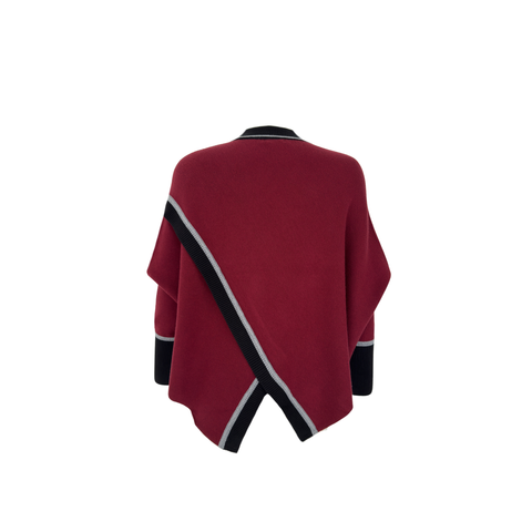 ASİMETRİK MODEL TASARIM TRİKO BORDO