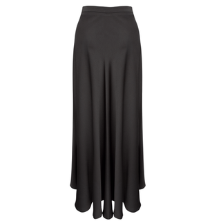 BELİ ZİNCİR AKSESUARLI ETEKLİ TAKIM SİYAH