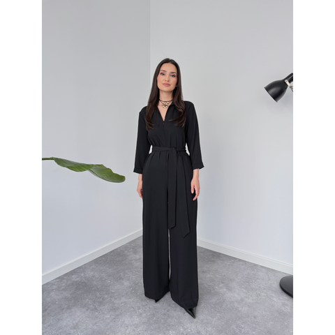 ÖNDEN FERMUARLI KUŞAK DETAYLI TULUM