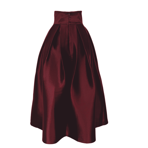 TIANA TAFFETA FABRIC SKIRT BLACK
