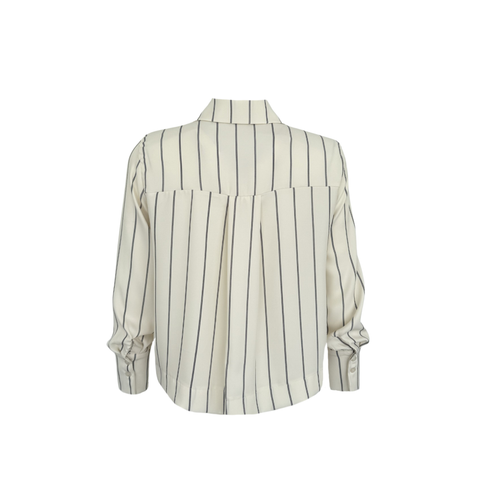 JOY ÇİZGİ DETAY DÖKÜMLÜ GÖMLEK