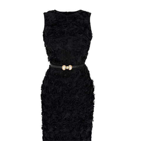 ROSALİE TASARIM ELBİSE SİYAH