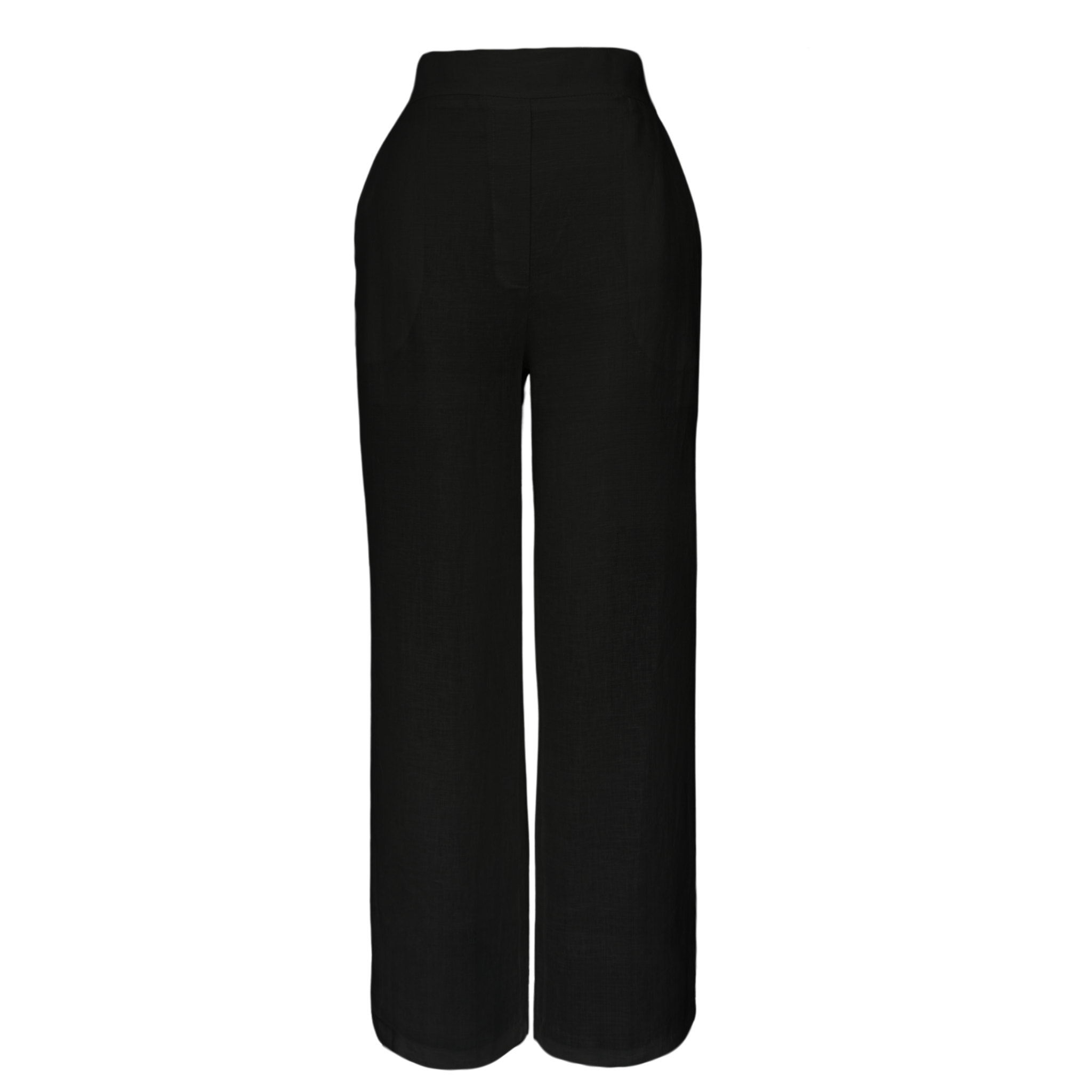 ELSA %100 KETEN PANTOLON SİYAH
