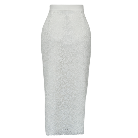 İNCİ DÜĞME DETAYLI GÜPÜR ETEK EKRU