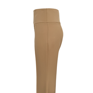 BELİ KORSELİ GENİŞ PAÇA PANTOLON CAMEL