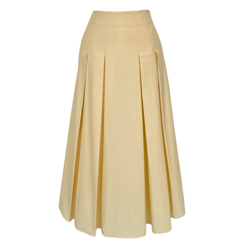 DİANA %100 PAMUK PİLELİ ETEK SARI