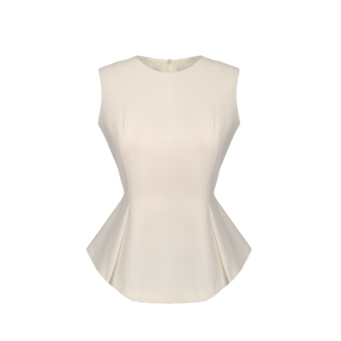 MONİCA PEPLUM BLUZ EKRU