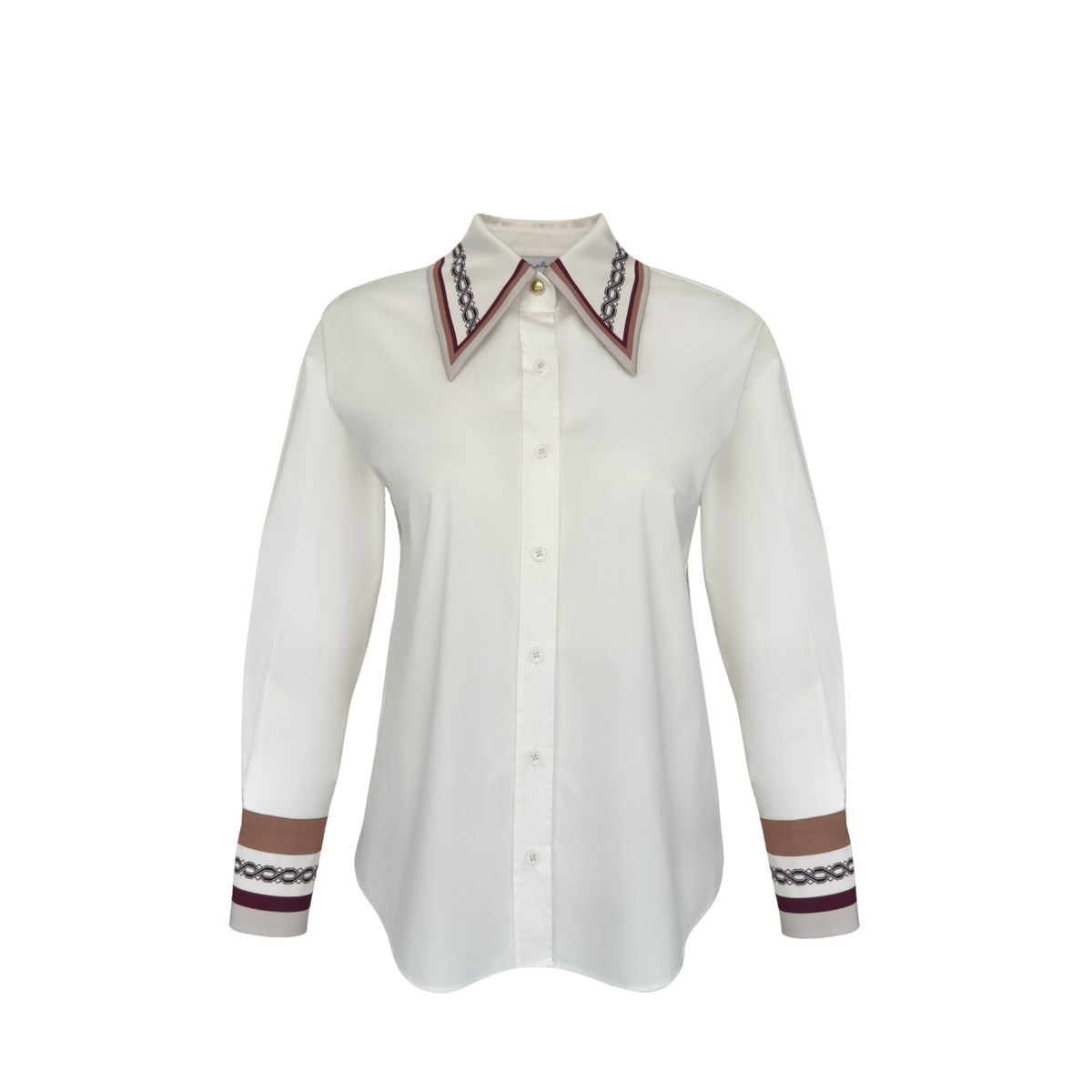 YAKA VE MANŞET DETAY COTTON GÖMLEK EKRU