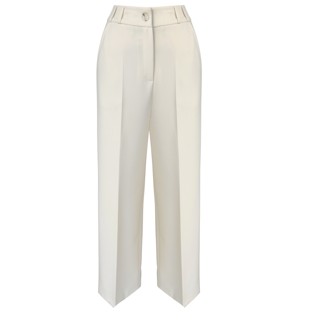 BELİ ARKADAN LASTİKLİ CLASSİC PANTOLON EKRU