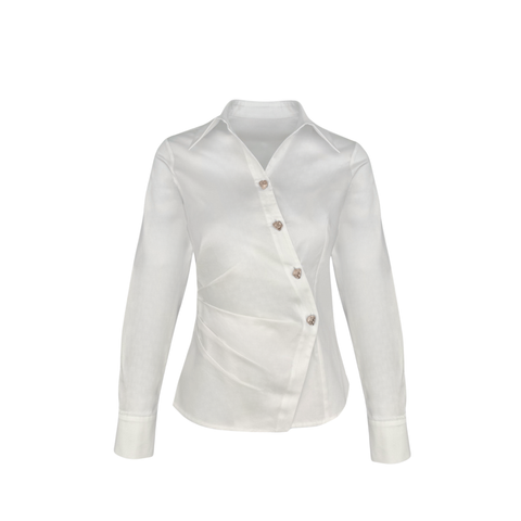 GOLD DÜĞME DETAY KRUVAZE MODEL COTTON GÖMLEK