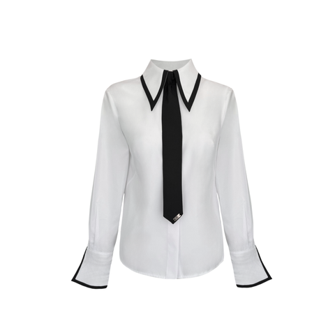 KRAVAT DETAYLI GÖMLEK BEYAZ