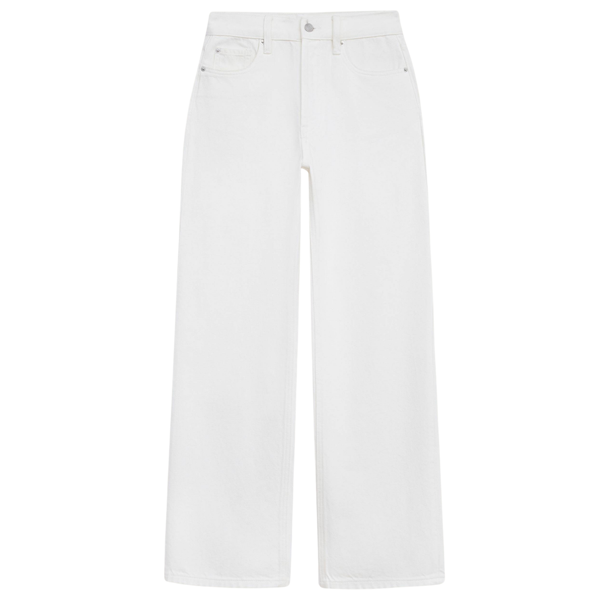 STRAIGHT FİT YÜKSEK BEL JEAN PANTOLON BEYAZ