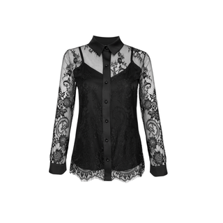 DANTEL GÖMLEK SİYAH