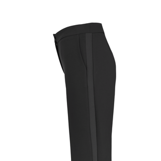 SATEN YAKA DETAYLI TAKIM SİYAH