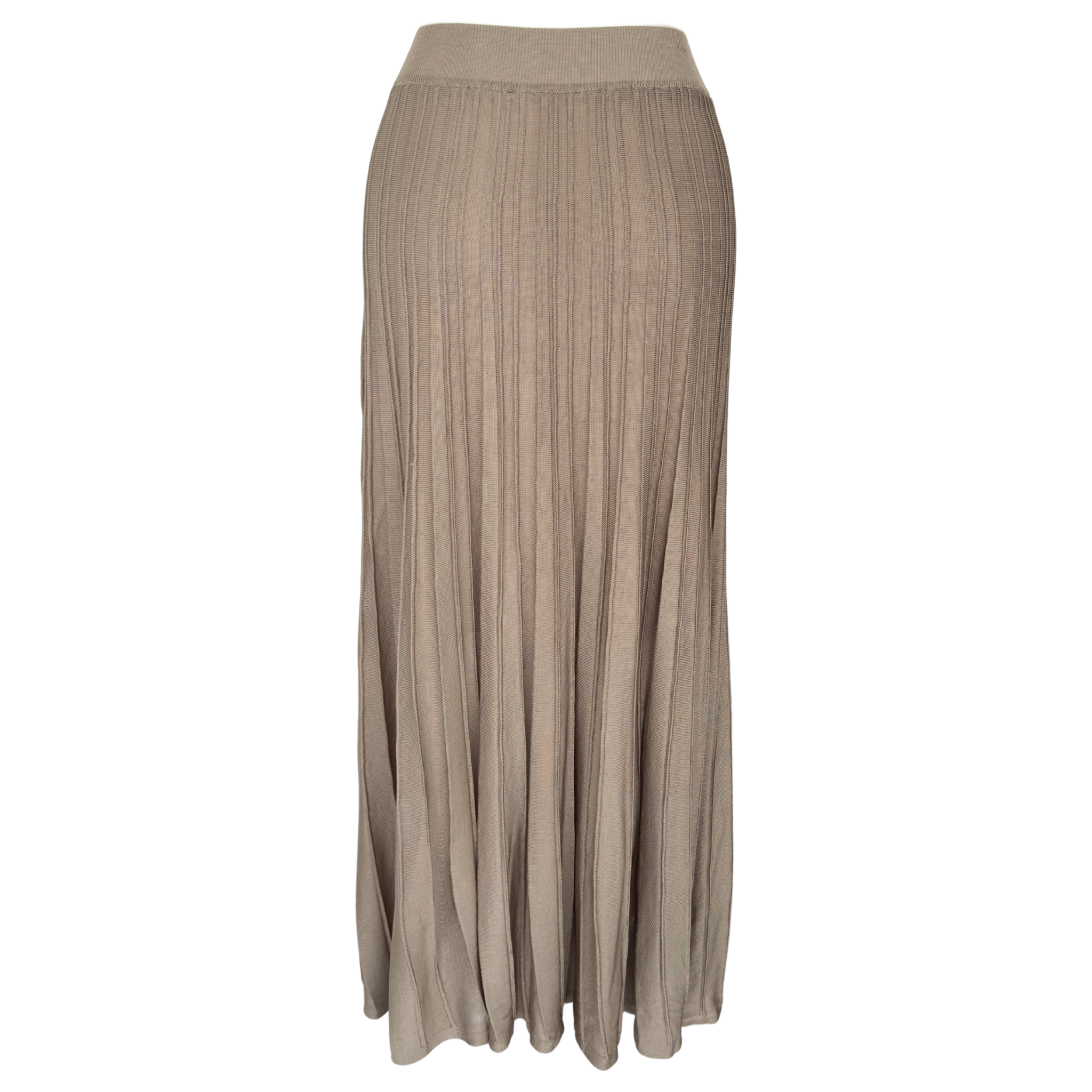 %100 RAYON BELİ LASTİKLİ MERSERİZE ETEK BEJ