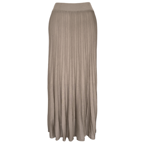 %100 RAYON BELİ LASTİKLİ MERSERİZE ETEK BEJ