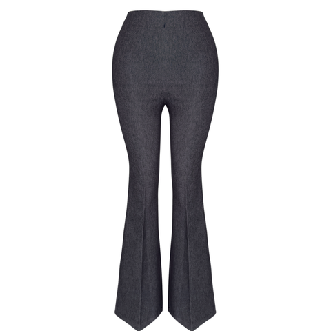 JANE FLARE DENİM PANTOLON GRİ