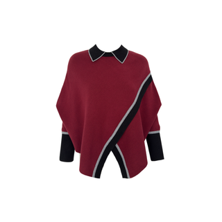 ASİMETRİK MODEL TASARIM TRİKO BORDO