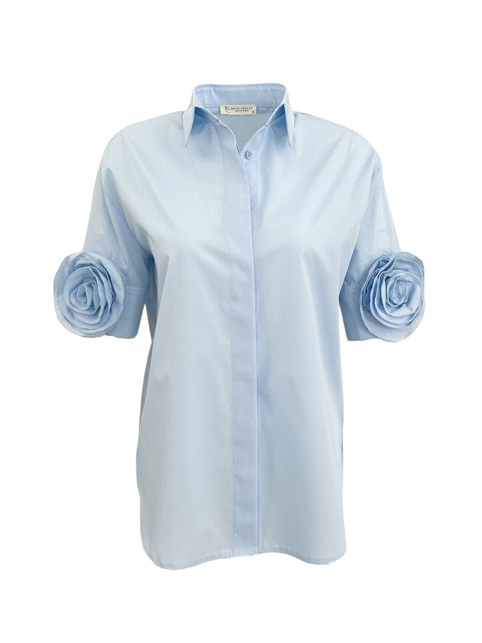 ROSE COTTON GÖMLEK MAVİ